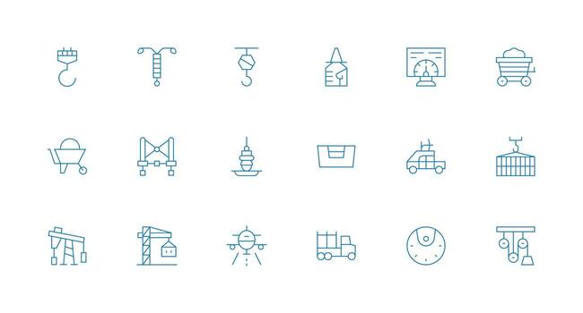 Load featuring 18 Icons in Minimal Line Design All Device Compatible Icon Set vector