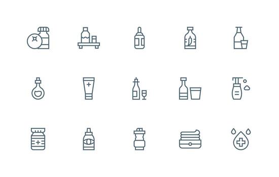 15 Icons for Bottle in Regular Line Format Icons Built for Visual Consistency Pack vector
