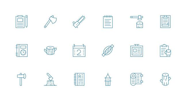 Iniciar sesión icono conjunto con 18 mínimo línea gráficos píxel Perfecto íconos para moderno aplicaciones vector