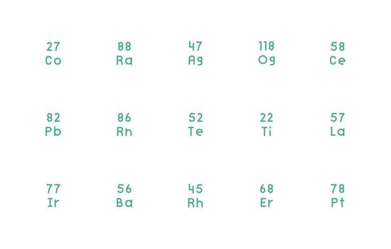 Element Symbol Icon Collection with 15 Regular Line Designs All Device Compatible Icon Set vector