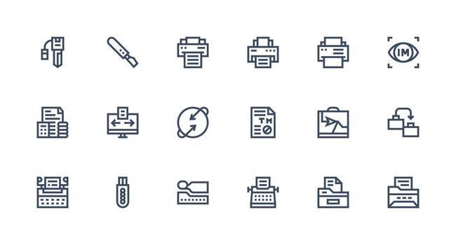 18 Copy Icons in Strong Stroke Line Aesthetic Icons Built for Visual Consistency Pack vector