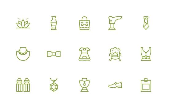 Elegant featuring 15 Icons in Regular Line Design Neatly Designed Icons for Web Platforms vector