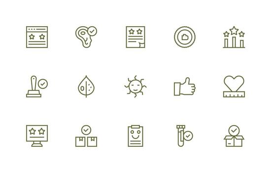 15 Icons for Good in Regular Line Format Clean Icon Pack vector