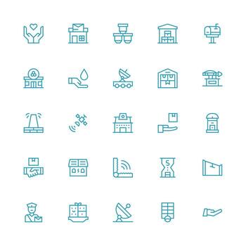25 medio carrera contorno vectores para recepción tema rápido acceso íconos para ui desarrollo