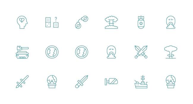 Conflict including 18 Minimal Line Illustrations Neatly Designed Icons for Web Platforms vector