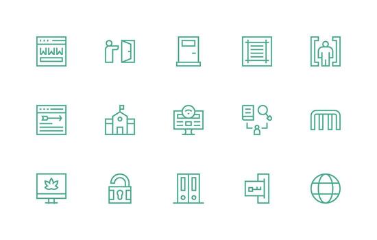 15 Regular Line Style Icons from Portal Collection Balanced Icon Set for Functional Design vector