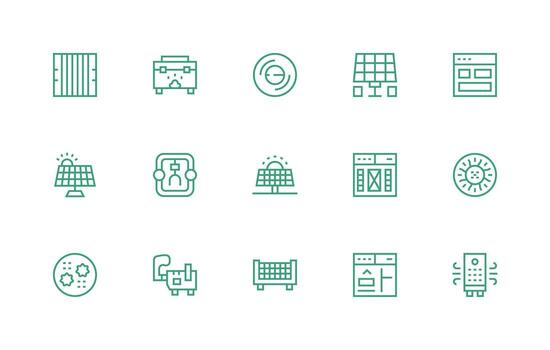 15 regular línea íconos para módulo gráficos de múltiples fines icono paquete para plantillas vector