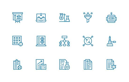 15 Regular Line Style Icons from Analysis Collection Balanced Icon Set for Functional Design vector