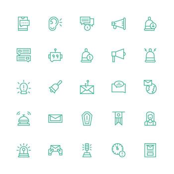 25 medio carrera contorno íconos para notificación gráficos completar icono haz para web diseño vector