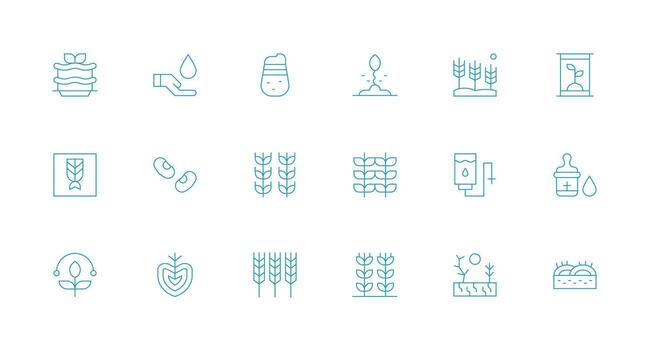 18 Minimal Line Vectors for Nourishment Theme Icons Built for Visual Consistency Pack