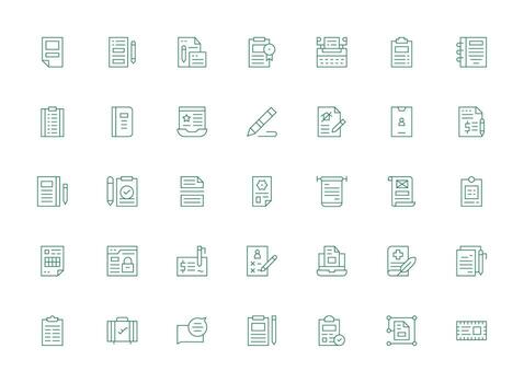 Light Line Icons from Form Set with 35 Vectors Icon Set for Projects