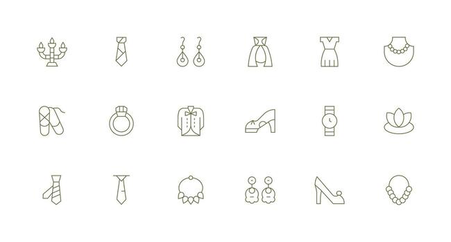 18 Minimal Line Vectors for Elegant Theme Lightweight Icon Series for Fast Prototypes