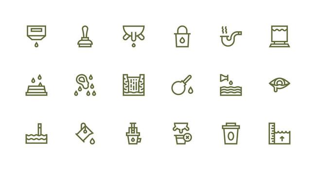 18 Strong Stroke Line Vectors for Overflow Theme Scalable Icons for All Themes