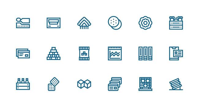 18 Strong Stroke Line Style Icons from Stacked Collection Interface Icon Collection for Daily Projects vector