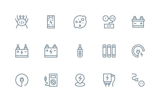 cargando conjunto con 15 regular línea íconos detallado icono colección para diseño sistemas vector