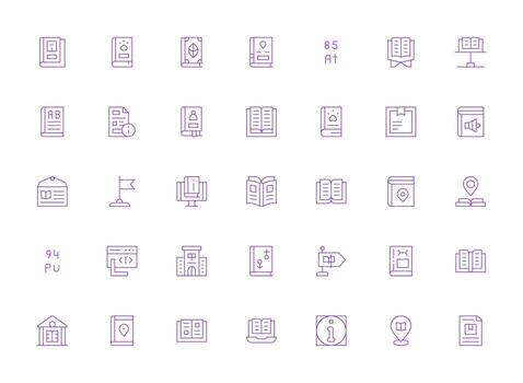 referencia diseño íconos presentando 35 en ligero línea estilo ui icono conjunto vector