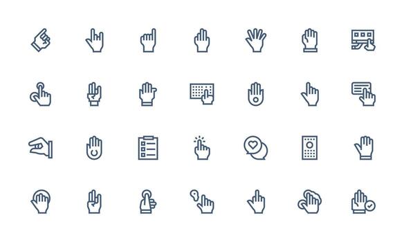 Select featuring 28 Icons in Bold Line Design Multi-Style Icon Collection vector