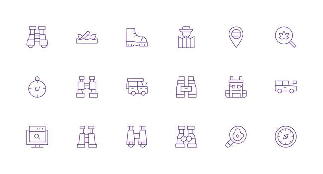 Explore Design Icons featuring 18 in Minimal Line Style Basic Icon Series vector