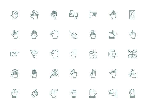 Select Design Icons featuring 35 in Light Line Style Neutral Style Icons for Any Project vector