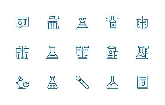 experimentación conjunto con 15 regular línea íconos interfaz íconos para diario utilizar vector