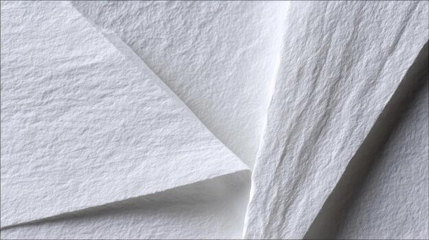 White Paper Folds Abstract Background Texture, Minimalist Style, Close-up, High-Resolution Texture photo