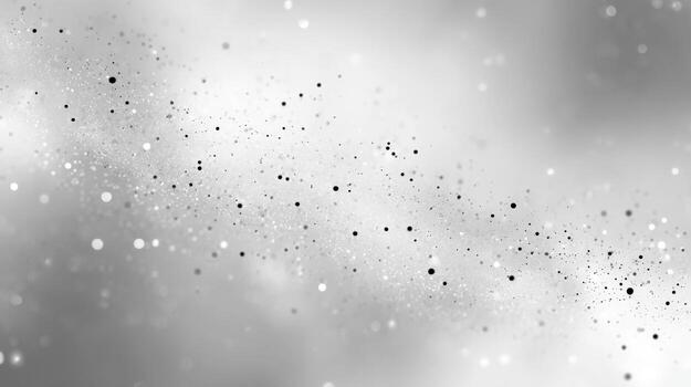 Elegant Abstract Background with Blurred White and Grey Tones and Sparkling Particles photo