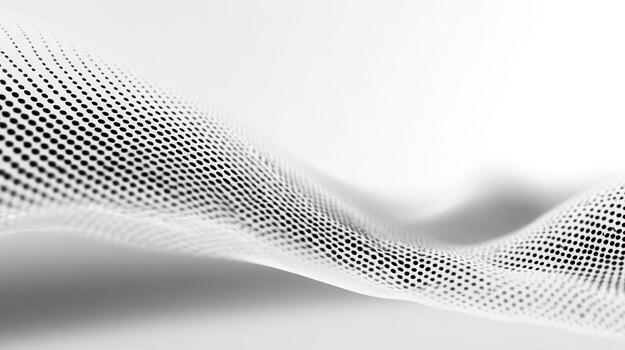 Abstract Dotted Wave Pattern in Black and White, Modern Minimalist Design for Backgrounds and Overlays photo