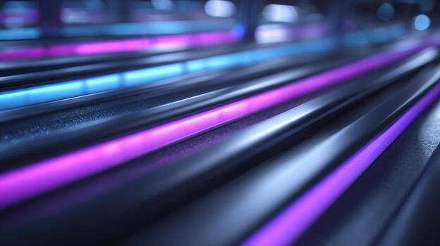 Abstract Lines with Neon Glow Modern Futuristic Background for Technology and Design photo
