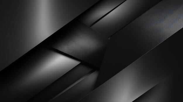 Dynamic Abstract Background with Intersecting Black Metallic Panels Creating Depth and Texture for Modern Designs photo