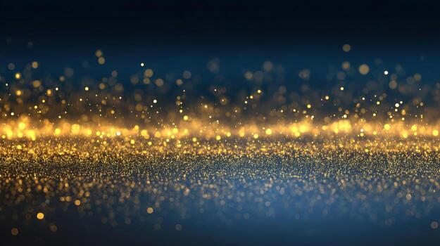 Abstract Golden Glitter Dust Particles Background - Festive Celebration Texture, Graphic Design Resource photo