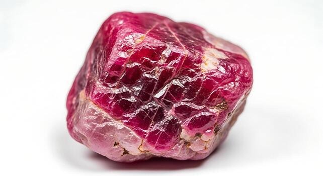 DSLR Macro Image of Rough Ruby Gemstone Surfaces photo