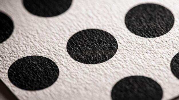 Close-up of Textured Paper with Black Circular Spots Abstract, Modern Design, and Minimalist Aesthetic photo