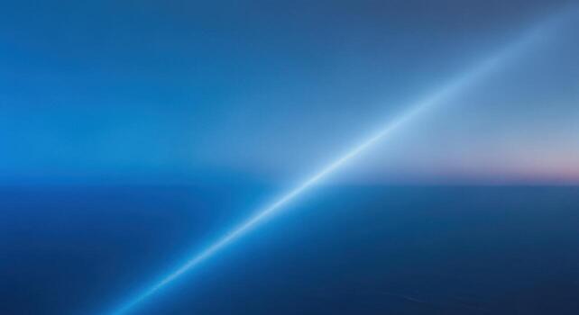 Abstract Background of Blue Gradient with Diagonal Light Beam for Modern and Tech Designs photo