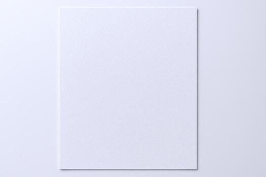 White Paper Mockup on a Soft White Background, Ideal for Product Presentations and Graphic Design Projects photo
