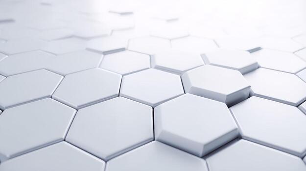 Abstract White Hexagonal Background Modern Geometric Pattern for Technology, Science, and Business Concepts photo