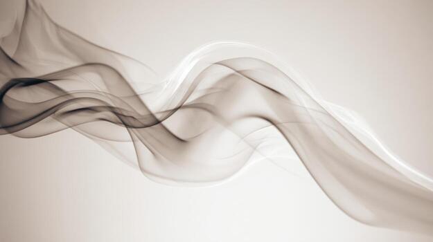 Elegant Flowing Smoke Pattern on Neutral Background, Abstract Texture for Design Elements and Visual Effects photo