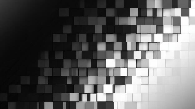 resumen monocromo geométrico modelo con dimensional cubitos - moderno antecedentes para creativo diseño proyectos foto
