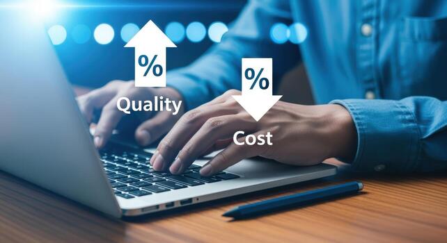 Optimizing Business Performance Quality Improvement and Cost Reduction Strategies on a Laptop for Efficiency photo