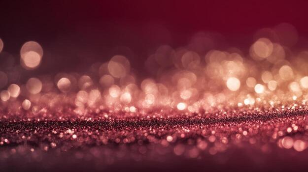 Elegant Red Glitter Background with Sparkling Bokeh, Perfect for Festive Celebrations and Luxurious Designs photo
