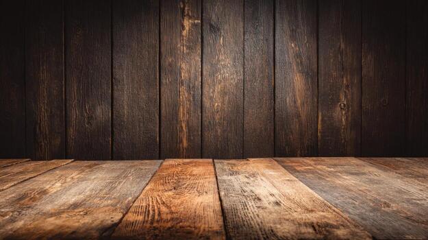Rustic Wooden Surface and Backdrop Perfect for Product Mockups and Text Overlays photo