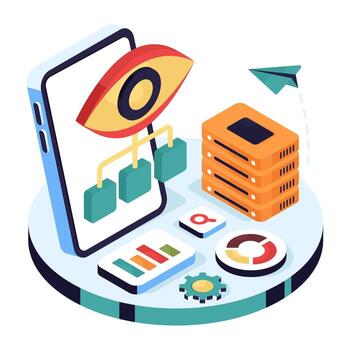 Data analytics infographic design vector