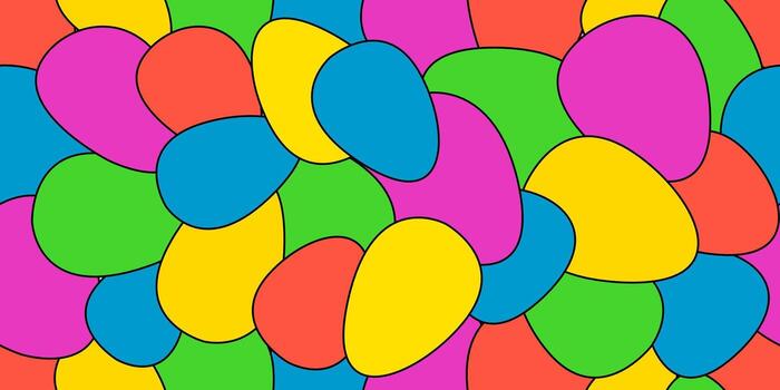 vistoso geométrico forma sin costura patrón, sencillo modelo motivo vector