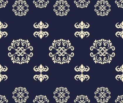 An Elegant Seamless Pattern Design in a Repeating Arrangement, Displaying a Sophisticated and Timeless Aesthetic vector