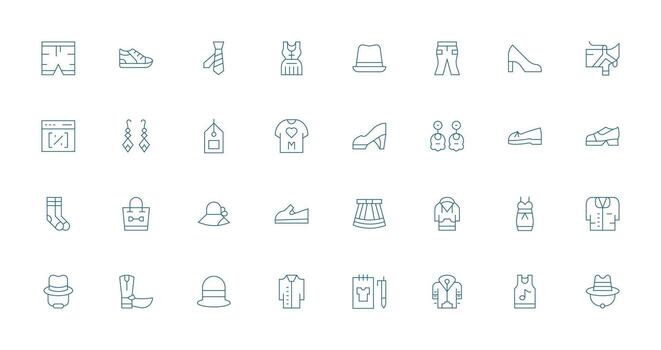 Thin Line Icons from Style Set with 32 Vectors Digital Product Icons for Fast Delivery