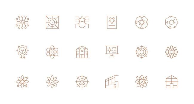18 Minimal Line Vectors for Schematic Theme Clean Icon Set Icon Pack for UI Projects