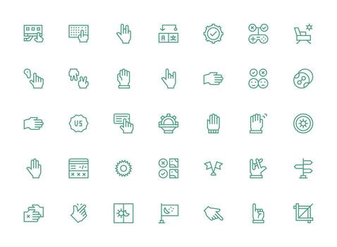 35 regular limpiar línea estilo íconos desde opción colección completamente editable icono conjunto para web vector