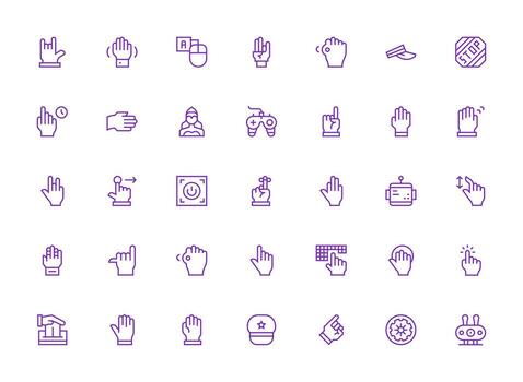 35 regular limpiar línea estilo íconos desde mando colección íconos construido para visual consistencia paquete vector