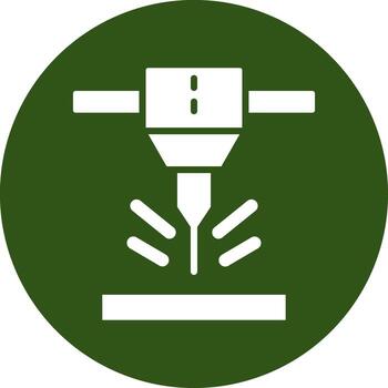 Electron Beam Melting Minimal Art Style Object vector