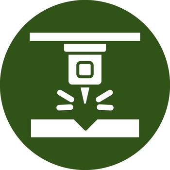 Additive Manufacturing Minimal User Interface Element vector