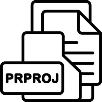 archivoproyección formato carpeta icono contorno estilo diseño vector